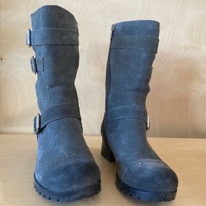 Marc Fisher Gray Suede Arianna Boots Size 7.5